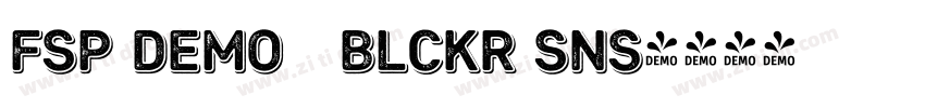 FSP DEMO   Blckr Sns字体转换